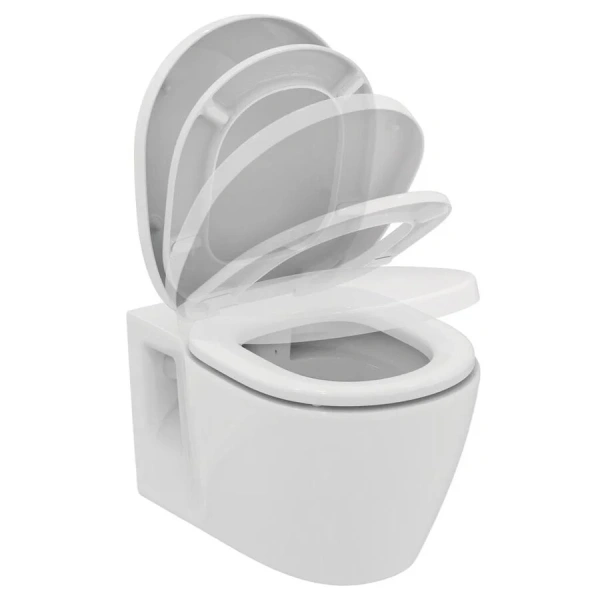 Унитаз подвесной Ideal Standard Connect E8149 глубокий смыв (детальная фотография), современные, hi-tech, круглые