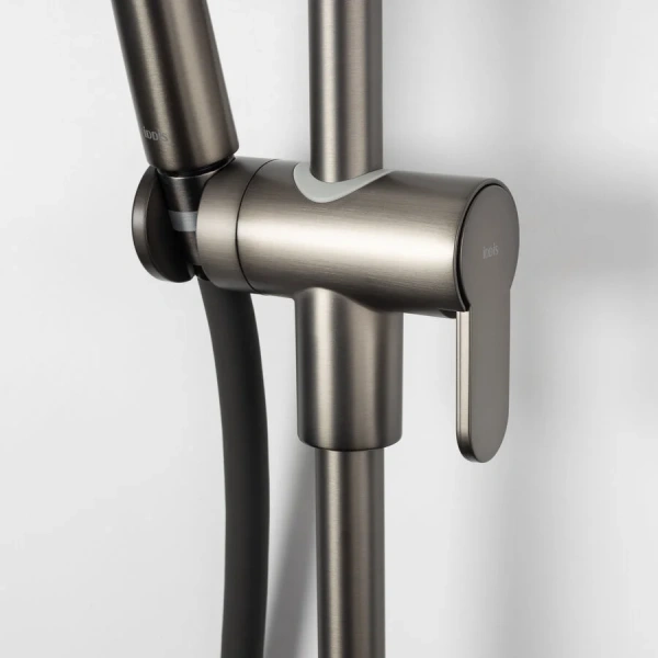 Душевой гарнитур IDDIS Optima Home графит матовый OPH3F20i16 (детальная фотография), современные, hi-tech