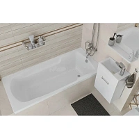 Ванна акриловая Diwo Ростов 160 x 68 см, с ножками, цвет белый, 274648/274647