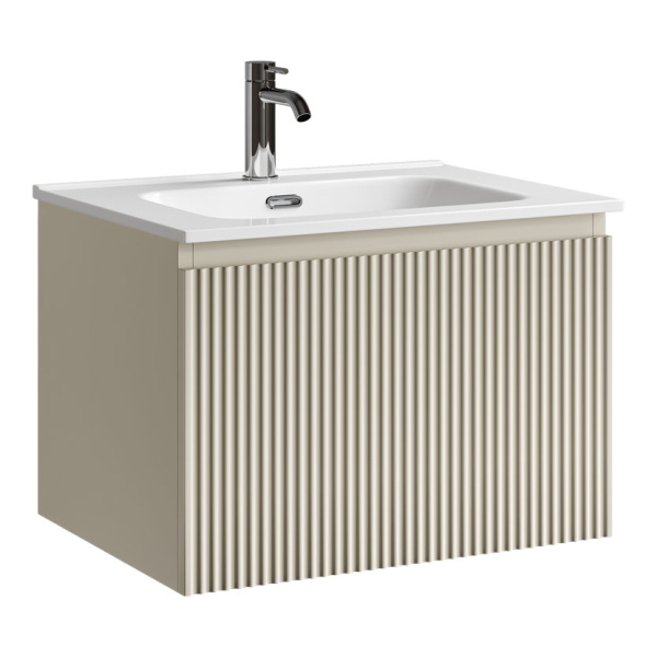 Тумба под раковину подвесная Sancos Snob R 1.0 60 см beige soft SNR1.060CE (детальная фотография)