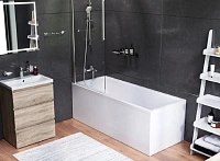 Ванна акриловая Am.Pm Gem 170х70 см с душевым гарнитуром