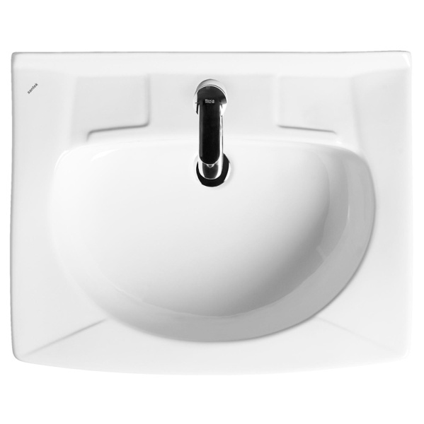 Раковина над стиральной машиной Santek Пилот 60 см с кронштейнами и сифоном 1.WH30.1.970 (детальная фотография), современные, hi-tech