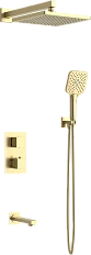 Душевой комплект Vincea Next брашированное золото