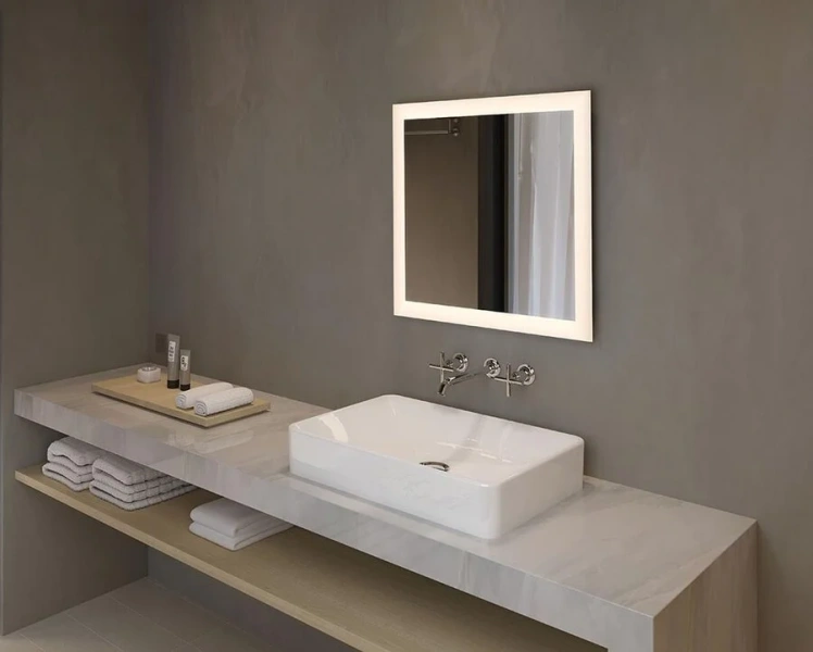 Раковина Jacob Delafon Vox 60 см накладная EVF102-00 (детальная фотография), в форме чаши, прямоугольной формы