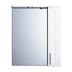 Зеркальный шкаф с подсветкой IDDIS Sena 60 см белый