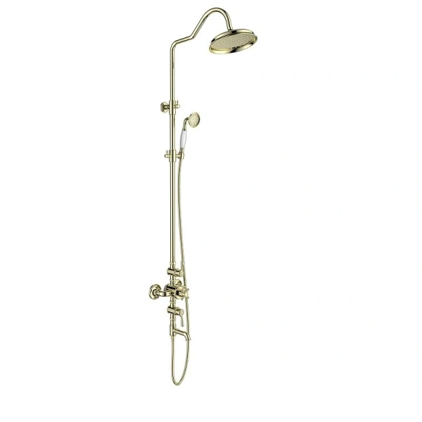 Душевая стойка Акватек Классик золото полированное AQ2543PG (детальная фотография)