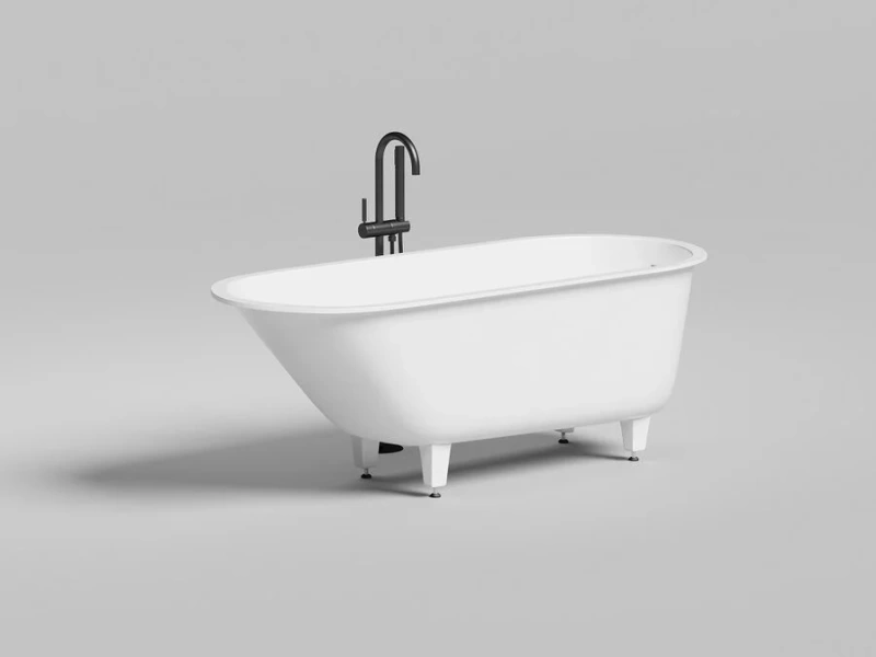 Ванна из искусственного камня Salini Ornella Kit 170x70 см белая 102423M (детальная фотография), в наличии