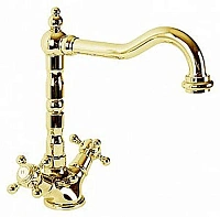 Смеситель для раковины Cezares Golf золото 24 карат