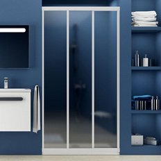 Душевая дверь, профиль белый, Ravak Supernova ASDP3-100