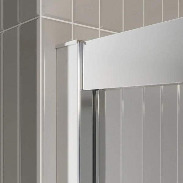 Душевая дверь в нишу BelBagno Luce 150 см профиль хром LUCE-BF-2-150-C-Cr (детальная фотография), раздвижные