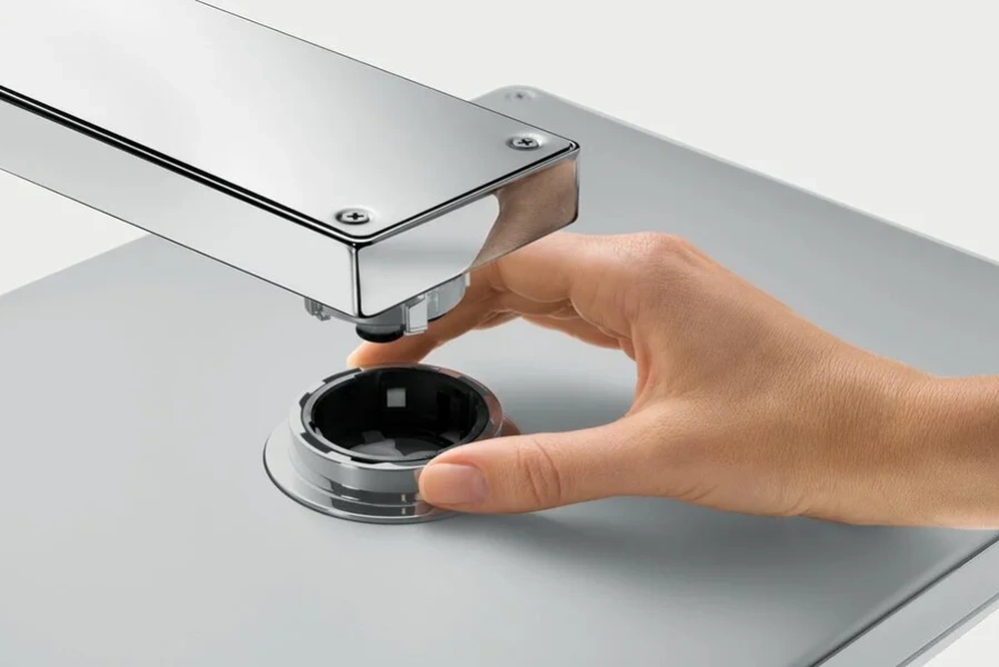 Верхний душ Hansgrohe Rainmaker Select 24007 с держателем (детальная фотография) index_1