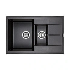 Мойка для кухни Paulmark Feste 77 см черная