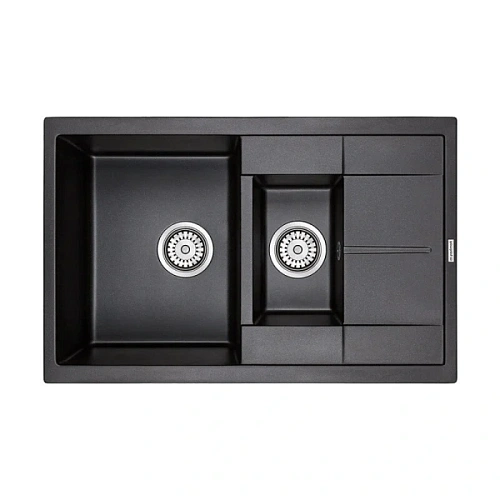 Мойка для кухни Paulmark Feste 77 см черная - фото 2