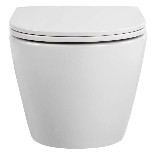 Унитаз подвесной Акватек Европа безободковый AQ1900-00 (детальная фотография), без бачка, со скрытым бачком