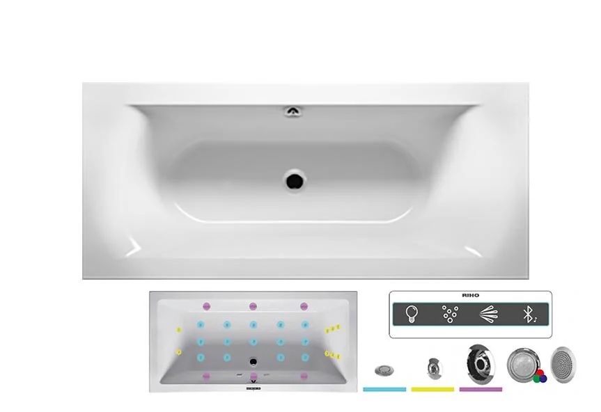 Ванна гидромассажная Riho Lima 160 x 70 см, JOY BB4200500000000_JOY (детальная фотография)