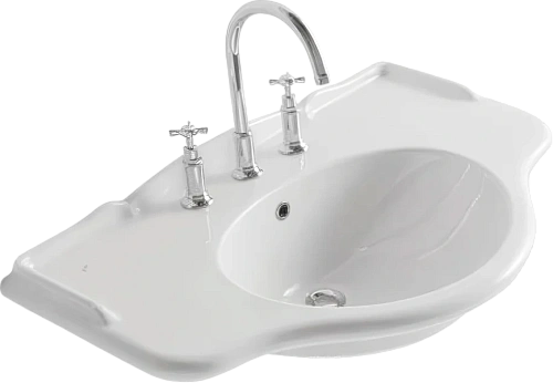 Раковина Globo Paestum 90 см белая - фото 1