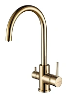Смеситель для кухни Paulmark Essen золотой
