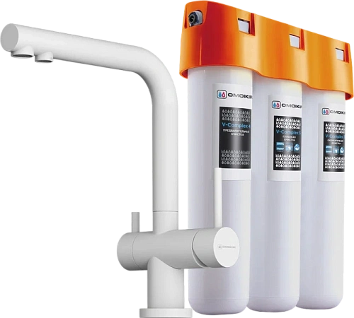 Смеситель для кухни Omoikiri Nagano-WH-P белый - фото 10