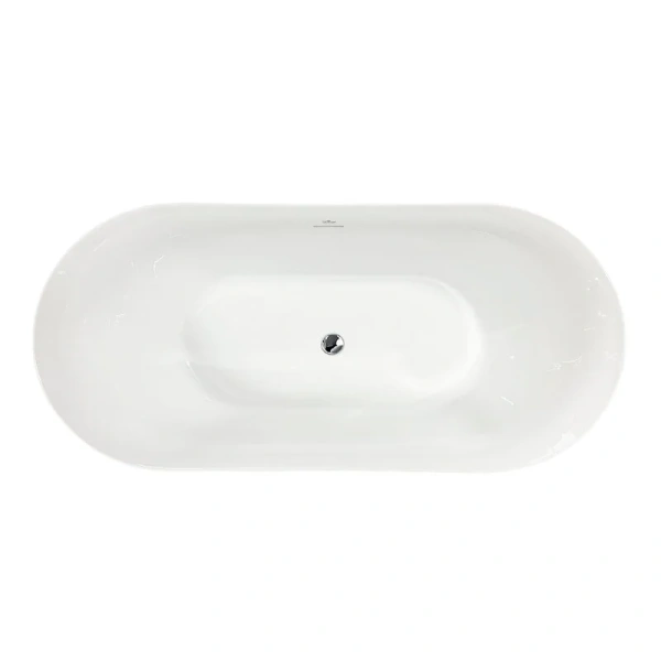 Ванна акриловая Royal Bath Pafos RB611701CH, 170 x 75 см, цвет белый (детальная фотография), современныe, hi-tech