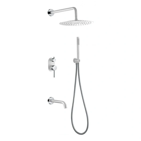 Душевой комплект Boheme Uno белый/хром 464-2-WCR (детальная фотография)