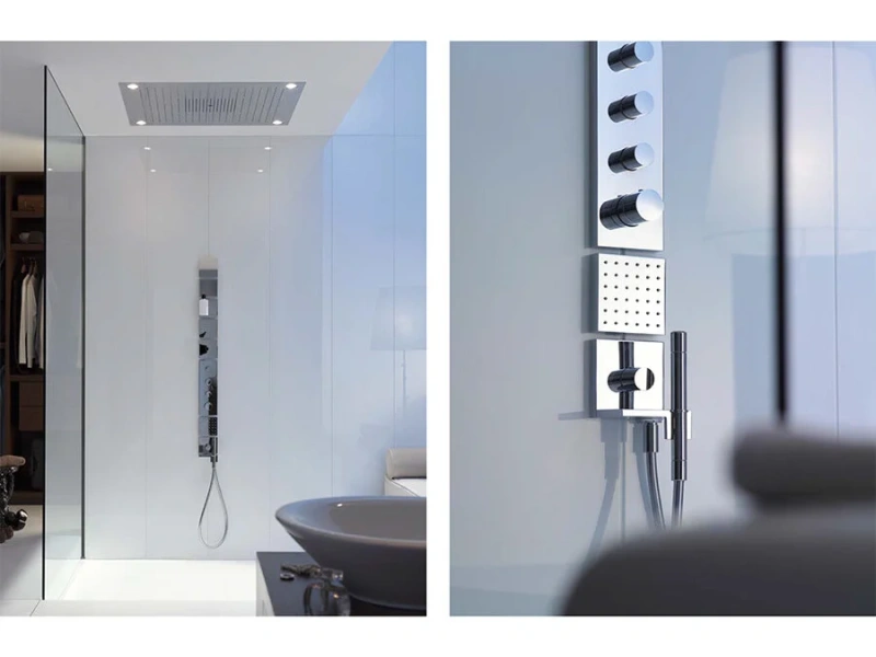 Смеситель для душа термостатический хром Axor Shower Collection 10751000 (детальная фотография), современные, hi-tech