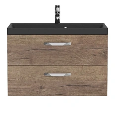 Тумба под раковину подвесная BelBagno Aurora 80 см rovere tabacco