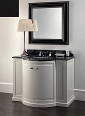 Тумба с мраморной столешницей, цвет полуглянцевый Dark Grey, мрамор Botticino Fiorito, Devon&Devon Clarence