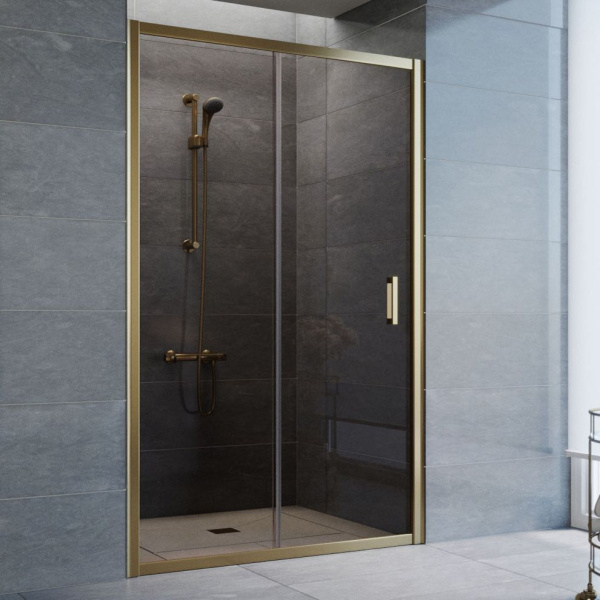 Душевая дверь профиль бронза стекло бронза Vegas-glass ZP 120 05 05 (детальная фотография)