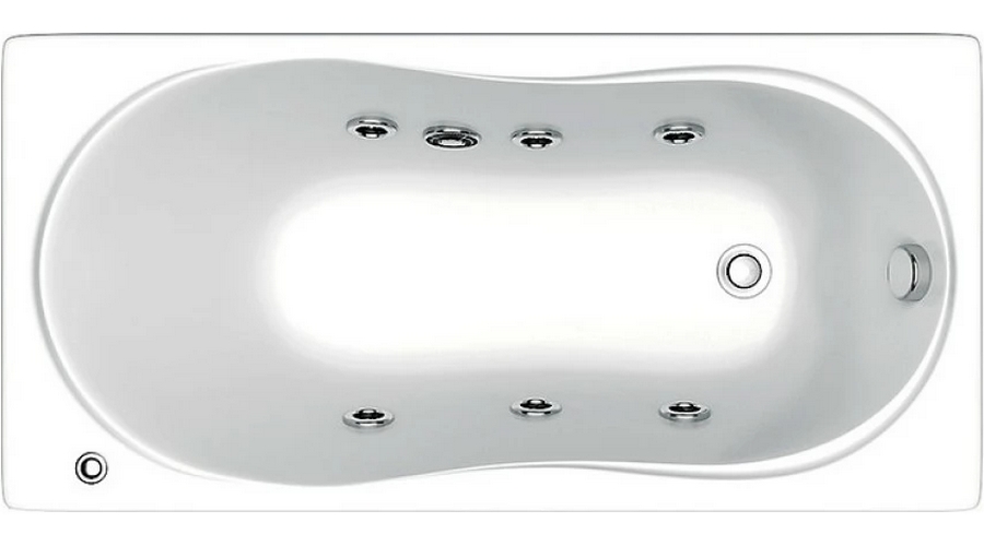 Ванна BAS Тесса 140х70 с гидромассажем ВГ00334 (детальная фотография), акриловые