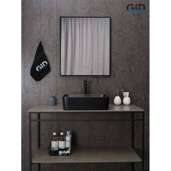 Раковина GID Geometrico Bm9103 48 см черная 53374 (детальная фотография), черные