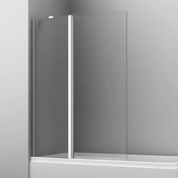 Шторка для ванны WasserKRAFT Salm 110x140 см стеклянная 27P02-110 (детальная фотография), современные, hi-tech