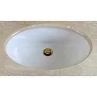 Раковина керамическая встраиваемая, цвет белый, , с кольцом перелива цвета хром, La Beaute