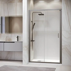 Душевая дверь в нишу RGW Passage PA-14Gr 170 см профиль серый, стекло прозрачное