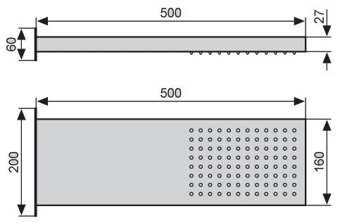 Верхний душ Emmevi CRC06653 C06653CR (детальная фотография), верхние души