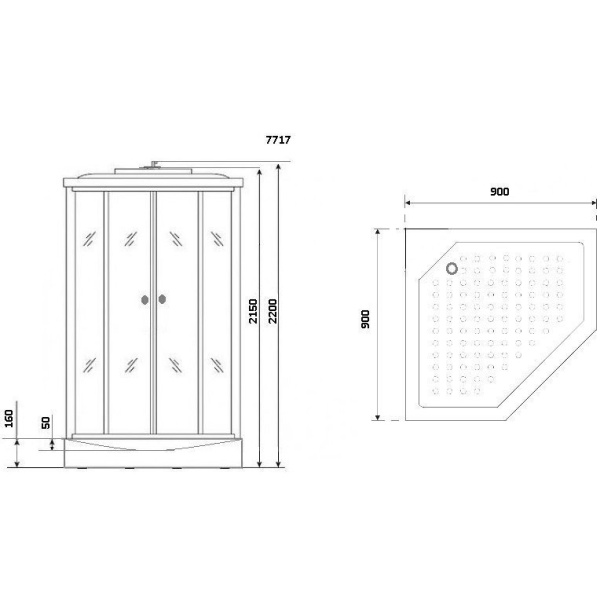 Схема (детальная фотография), с распашными дверьми