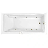 Ванна гидромассажная Whitecross Palace 0104.180080.100.SOFT.BR, 180 x 80 см, форсунки бронза