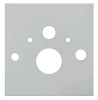 Нижняя стеклянная панель для установки унитаза-биде, цвет белый, Tece TECElux 9650101