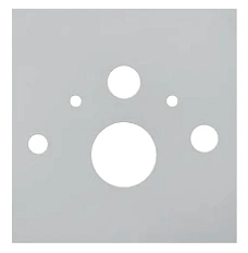 Нижняя стеклянная панель для установки унитаза-биде, цвет белый, Tece TECElux 9650101