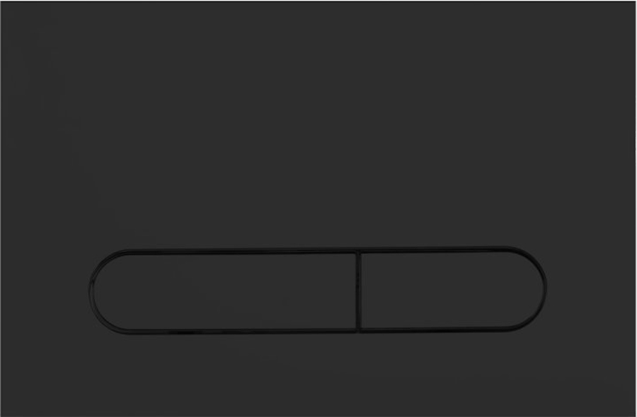 Клавиша смыва BelBagno Prospero черная матовая BB007-PR-NERO.M (детальная фотография)