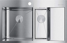 Мойка для кухни Omoikiri Akisame 78-2-IN-L 78 см нержавеющая сталь чаша слева