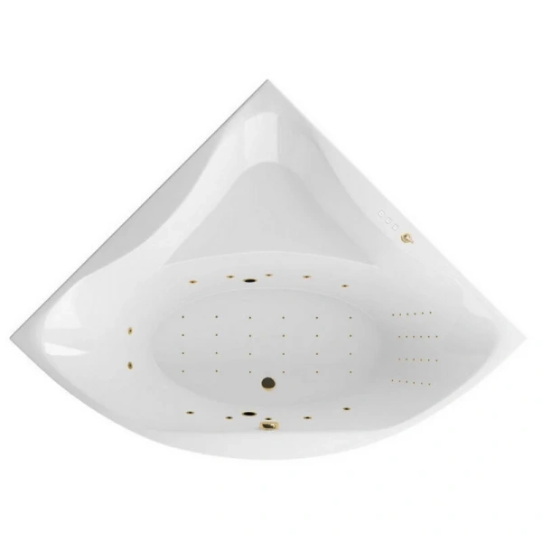 Ванна гидромассажная Excellent Glamour Nano 150 x 150 см, цвет белый/золото, WAEX.GLA15.NANO.GL (детальная фотография)