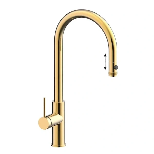 Смеситель для питьевой воды Paulmark Galant cветлое брашированное золото Ga213077-SBG (детальная фотография)