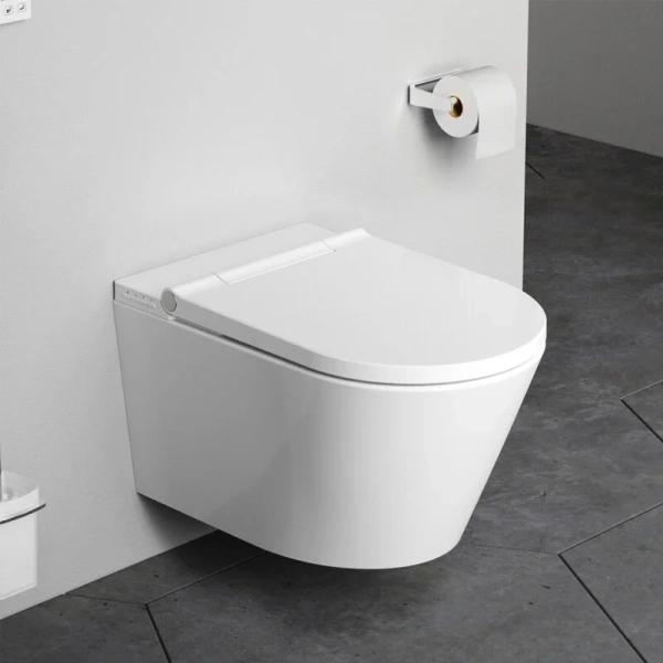 Унитаз подвесной Am.Pm Inspire с электронным биде CCC501700SC (детальная фотография), белые