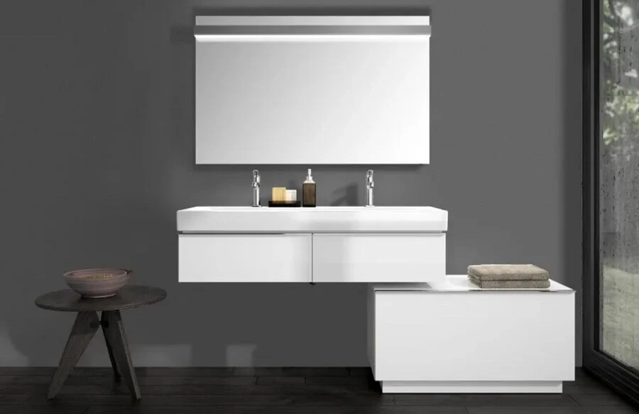 Раковина Geberit iCon 120 см санфаянс 124020000 (детальная фотография), одинарные