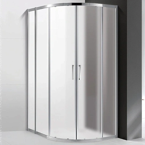 Душевой уголок Cezares Molveno 100x80 см профиль хром стекло рифленое - фото 2
