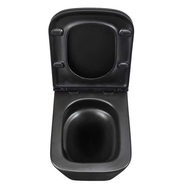 Унитаз подвесной Lemark Florex черный матовый 9612002 (детальная фотография), современные, hi-tech, прямоугольные