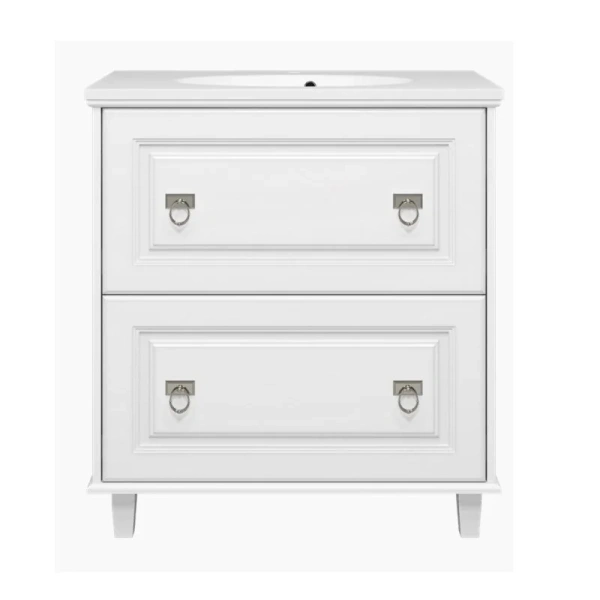 Тумба под раковину напольная Misty Версаль 80 см белая П-Вер07080-0112Я (детальная фотография)