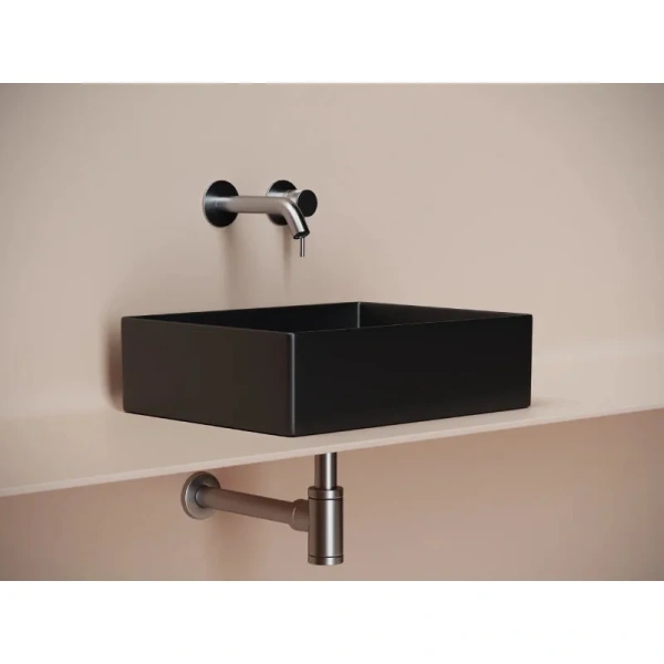 Раковина Ceramica Nova Element 47 см черная матовая CN6069MB (детальная фотография), в форме чаши, прямоугольной формы