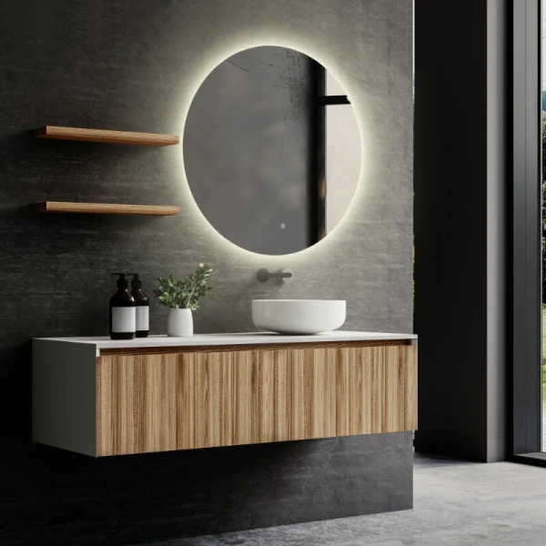 Зеркало с подсветкой Abber Mond 100 см с диммером AG6203SL-1.0 (детальная фотография), полотно