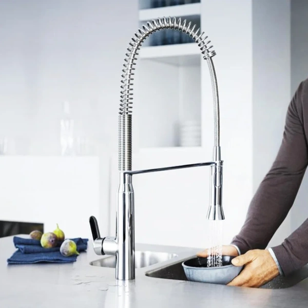 Смеситель для кухни, хром, Grohe K7 32950000 (детальная фотография), высокие
